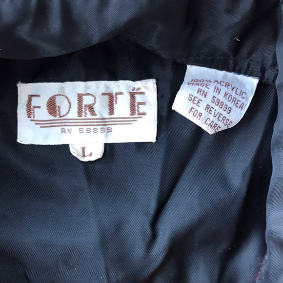 Vintage Red Print Plaid Flannel Shirt Size Large - Picture 5 of 6